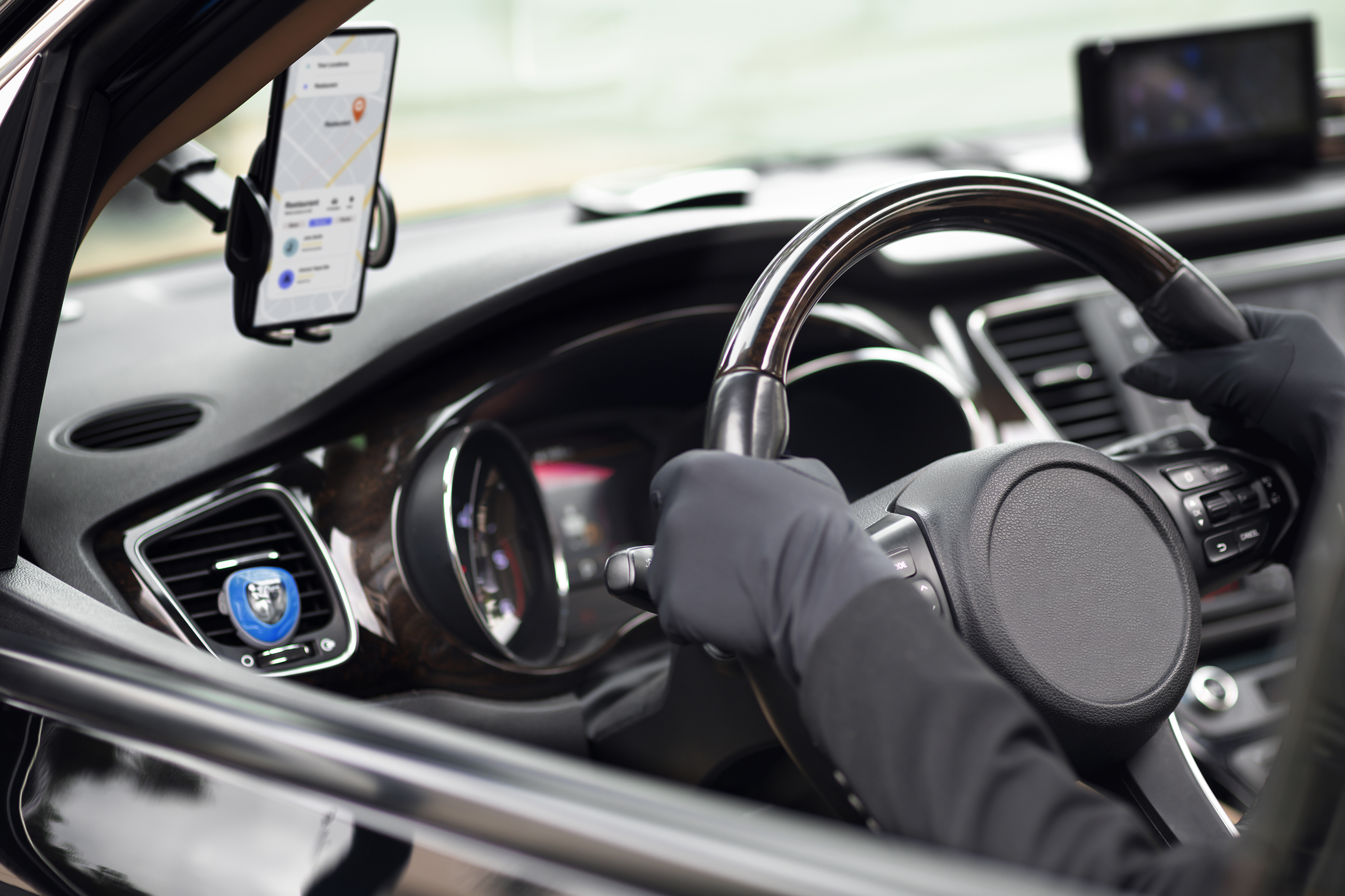 Taxi Service app interface